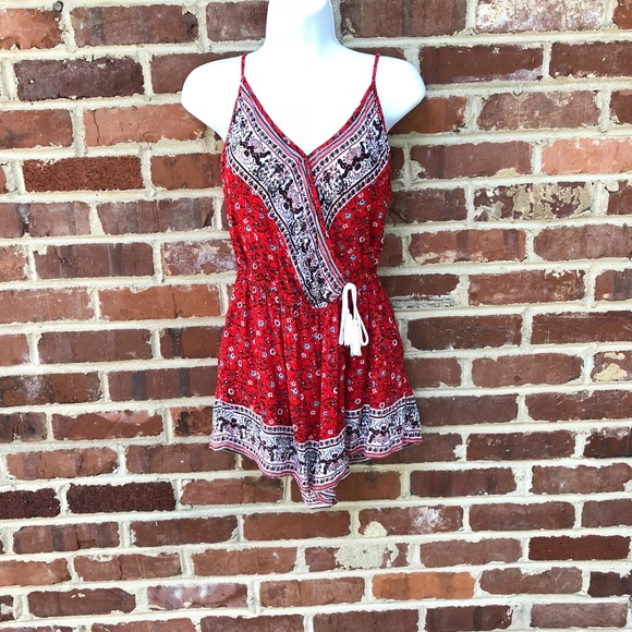 American Rag Pants - American Rag Cie Romper Size M Red